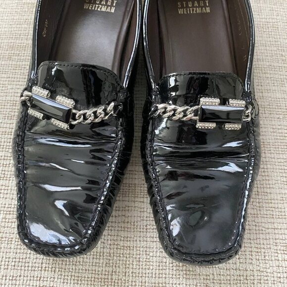STUART WEITZMAN Women Patent Leather Loafers - 7 - Picture 3 of 7